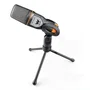 Woxter Micrófono Condensador Mic Studio Black con Trípode Ajustable